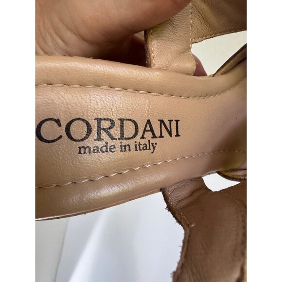 Cordani Womens Suede Leather Randie Platform Cork Wedge Sandals Size 7.5 Italian - Picture 16 of 16